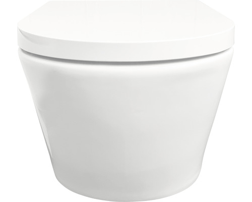 Witte wandclosetpot met deksel