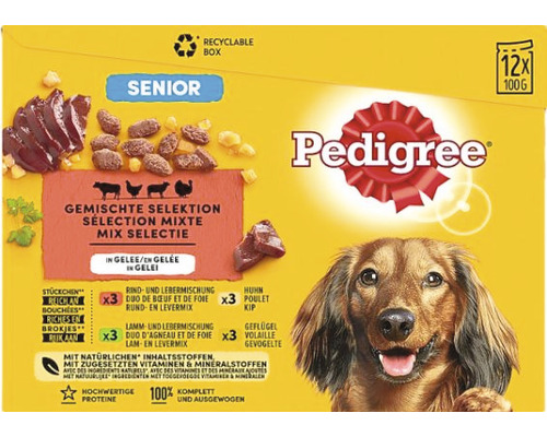 PEDIGREEE Pouch Senior natvoer multipack 12x100 gr