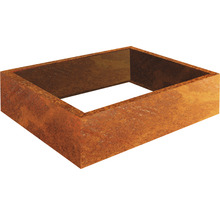 Rechthoekige plantenbakomranding van metaal