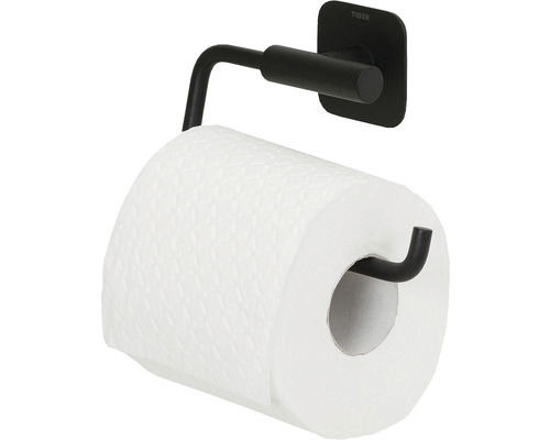 Metalen toiletpapierhouder met rol toiletpapier