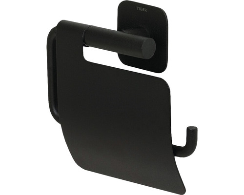 Tiger Logo toiletpapierhouder van metaal met klep