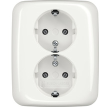Dubbel stopcontact voor wandmontage
