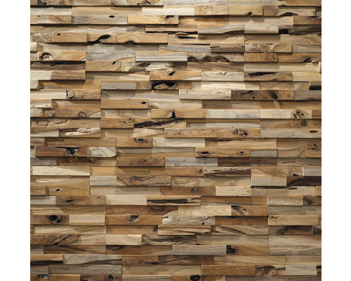 Houten wandbekleding in 3D-look