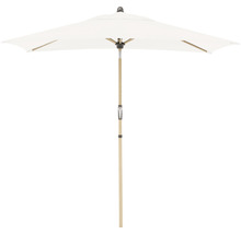 Rechthoekige parasol met houten steel