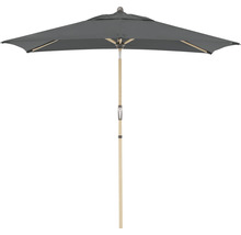 DOPPLER Parasol Alu Hout Ultra Auto Tilt antraciet 210x140 cm