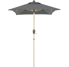 DOPPLER Parasol Alu Hout Ultra Auto Tilt antraciet 210x140 cm