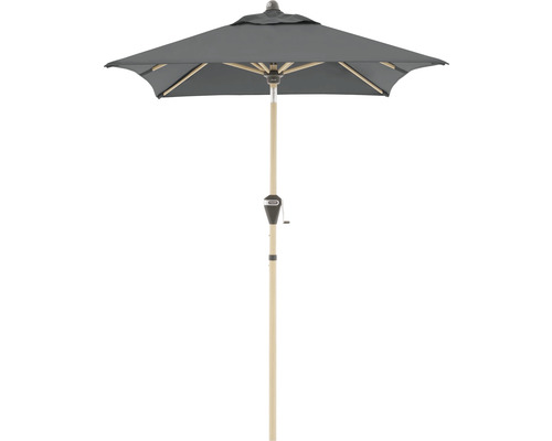 Vierkante parasol met slinger om te openen