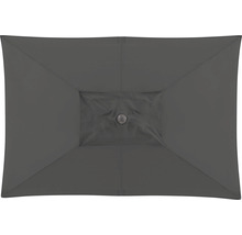 DOPPLER Parasol Alu Hout Ultra Auto Tilt antraciet 210x140 cm