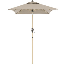 DOPPLER Parasol Alu Hout Ultra Auto Tilt taupe 210x140 cm