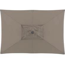 DOPPLER Parasol Alu Hout Ultra Auto Tilt taupe 210x140 cm
