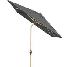 Grijze tuinscherm met houten frame