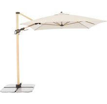 Vrijstaande parasol met stenen voet