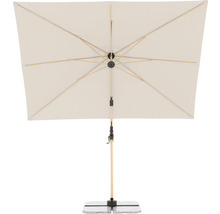 Rechthoekige parasol met standaard