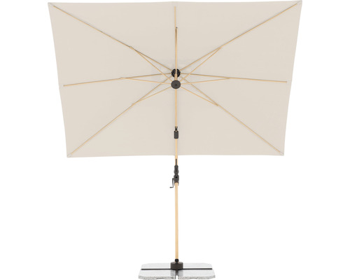 Rechthoekige parasol met standaard