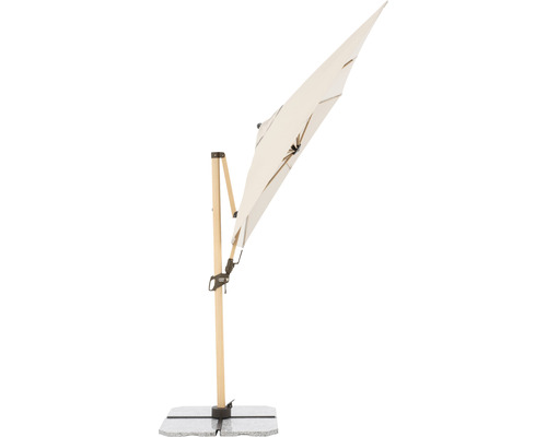 Vrijhangende parasol met voet voor buiten