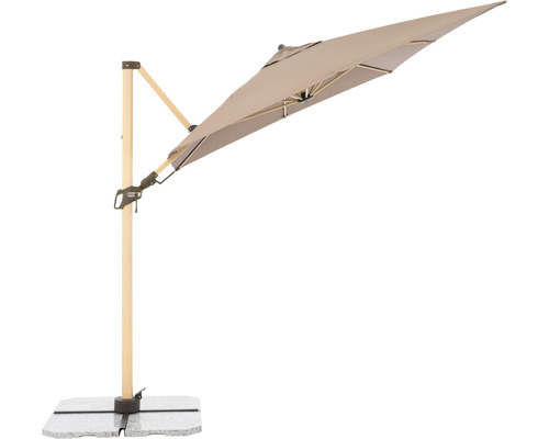 Vrijhangende parasol met voet