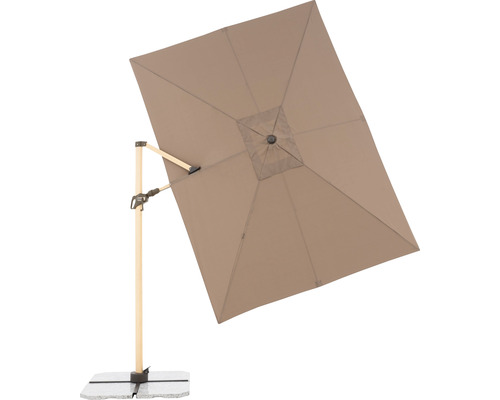 Vierkante zweefparasol op standaard voor buiten