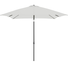 DOPPLER Parasol Push Up Basic Auto Tilt lichtgrijs 210x210 cm