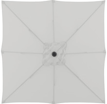 DOPPLER Parasol Push Up Basic Auto Tilt lichtgrijs 210x210 cm