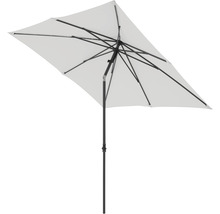 DOPPLER Parasol Push Up Basic Auto Tilt lichtgrijs 210x210 cm