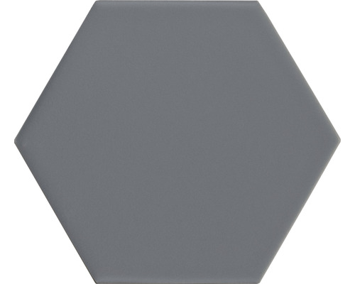 Wand- en vloertegel Qroma zeshoek demin blue 10.1x11.6 cm Zeshoekige tegel