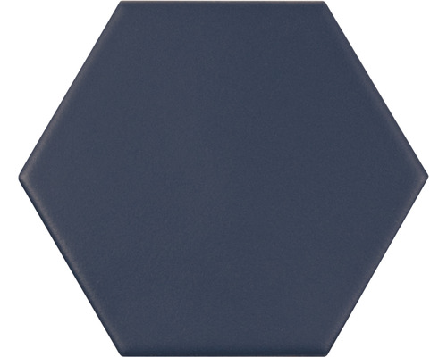 Wand- en vloertegel Qroma zeshoek naval blue 10.1x11.6 cm