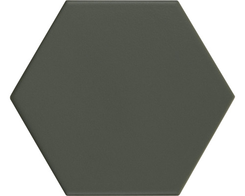 Wand- en vloertegel Qroma zeshoek green 10.1x11.6 cm Zeshoekige tegel