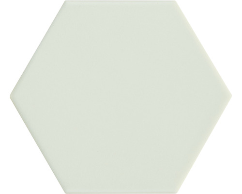 Wand- en vloertegel Qroma zeshoek mint 10.1x11.6 cm Zeshoekige tegel