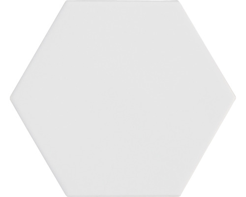 Wand- en vloertegel Qroma zeshoek white 10.1x11.6 cm