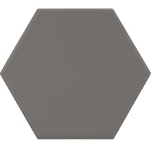 Wand- en vloertegel Qroma zeshoek grey 10.1x11.6 cm