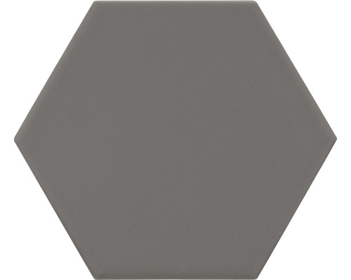 Wand- en vloertegel Qroma zeshoek grey 10.1x11.6 cm