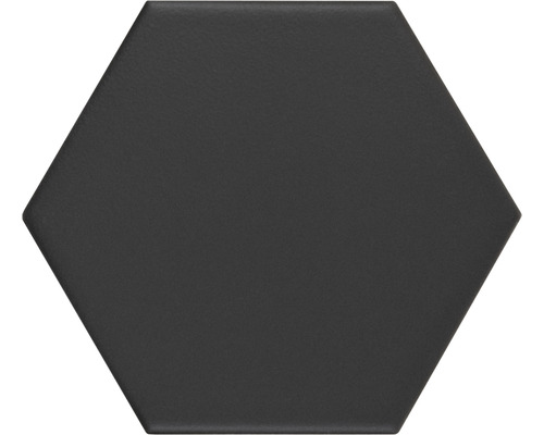 Wand- en vloertegel Qroma zeshoek black 10.1x11.6 cm
