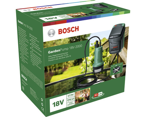 Bosch Garden Pump 18V-2000 accu-regenwaterpomp in doos