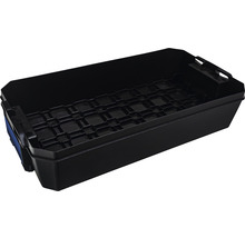 Zwarte plantenbak van kunststof