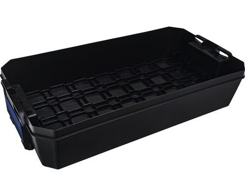 Zwarte plantenbak van kunststof