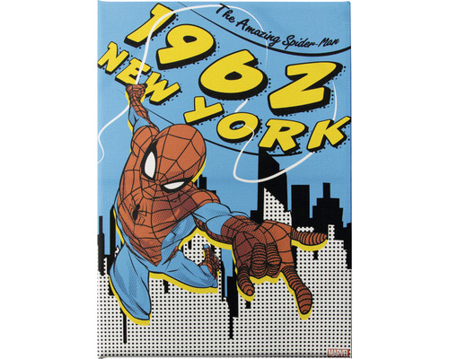 DISNEY Schilderij canvas Spider-man NYC 1962 50x70 cm