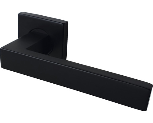 Metalen deurklink met vierkant rozet