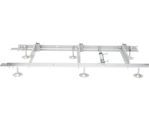 Metalen frameconstructie met verstelbare poten voor interieurbouw