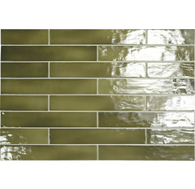 Wandtegel handvorm Artcore green 6,5x40 cm