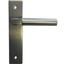 Metalen deurklink met rechthoekig schild