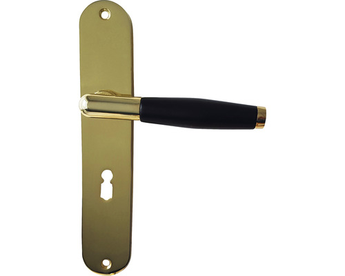 Deurkruk met lang schild en sleutelgat