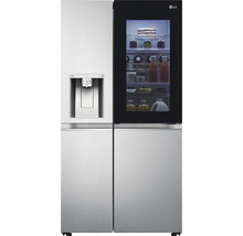 LG koelkast met dispenser en glazen voorkant