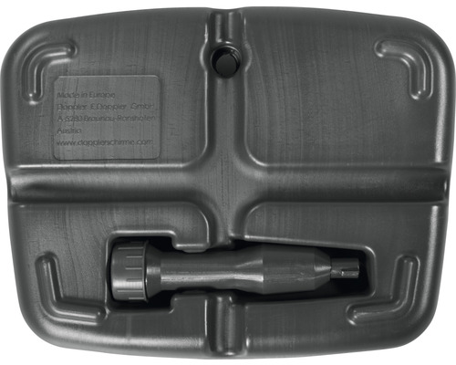 Kunststof parasolvoet van onderen