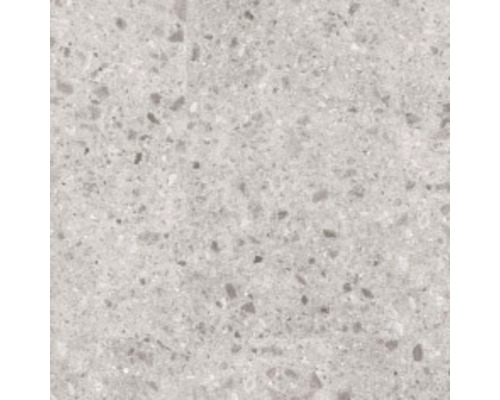 Wand- en vloertegel Yeotek licht grijs 60x60 cm gerectificeerd Close-up van een terrazzo aanrechtblad