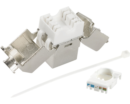 Keystone-module met kabelbinder en kleurgeleider