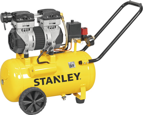 Stanley compressor met wielen en handgreep