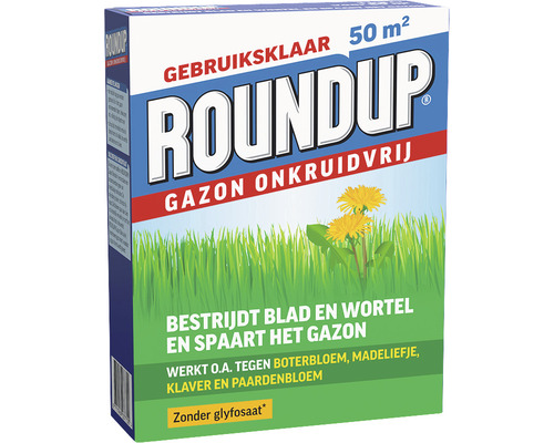 Roundup onkruidverdelger voor gazon, voldoende voor 50 vierkante meter