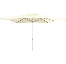 Vierkante tu parasol met zilverkleurig frame