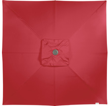 Vierkante parasol van onderaf