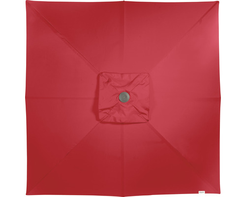 Vierkante parasol van onderaf